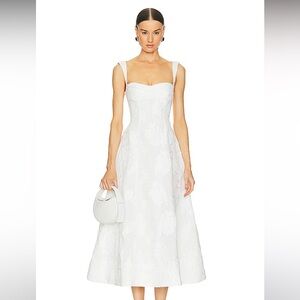 Clea Emilia Dress in Cloud Jacquard